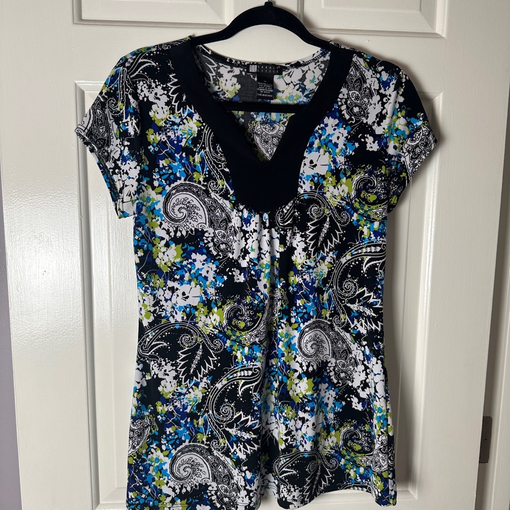Floral Paisley Women's Top - Multicolor